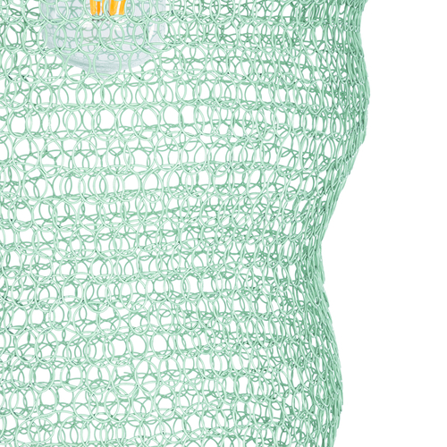 GLOBOSTAR® KENTUCKY 01906 Vintage Κρεμαστό Φωτιστικό Οροφής με Ντουί 1 x E27 AC 220-240V IP20 - Τιρκουάζ - Μ30 x Π30 x Y80cm