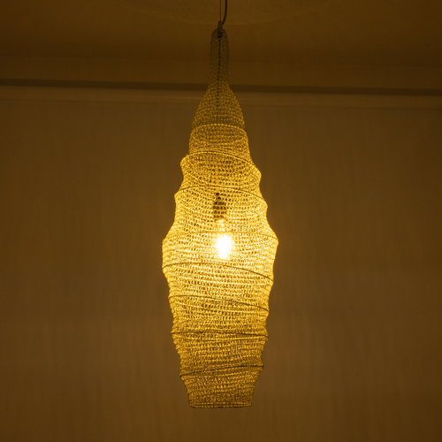 GLOBOSTAR® KENTUCKY 01907 Vintage Κρεμαστό Φωτιστικό Οροφής με Ντουί 1 x E27 AC 220-240V IP20 - Λευκό - Μ30 x Π30 x Y105cm