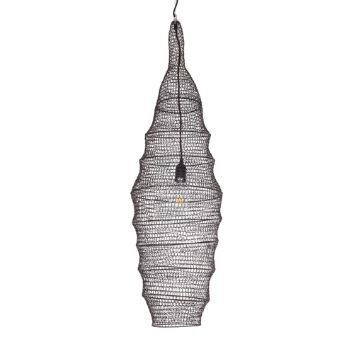 GLOBOSTAR® KENTUCKY 01908 Vintage Κρεμαστό Φωτιστικό Οροφής με Ντουί 1 x E27 AC 220-240V IP20 - Καφέ - Μ30 x Π30 x Y105cm