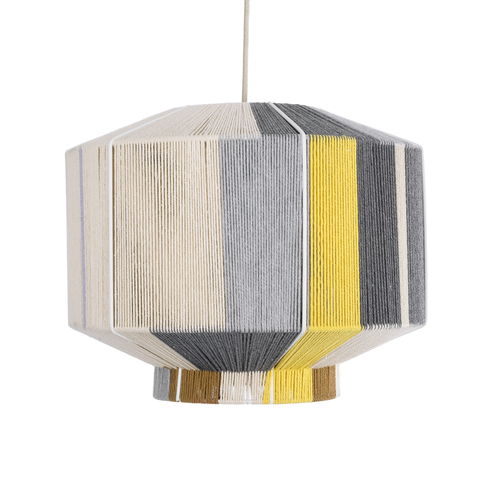 GLOBOSTAR® SALERNO 02388 Boho Κρεμαστό Φωτιστικό Οροφής με Ντουί 1 x E27 AC 220-240V IP20 - Πολύχρωμο - Μ40 x Π40 x Υ35cm