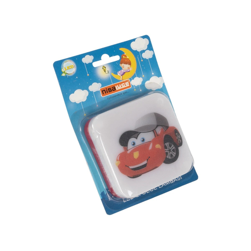 GloboStar® KIDDO 202-0006 Παιδικό Φωτιστικό Νυκτός LED 1W 95lm 120° AC220-240V IP20 Ψυχρό Λευκό 6000K -Μ5.5 x Π5.5 x Υ8cm - 2 Χρόνια Εγγύηση