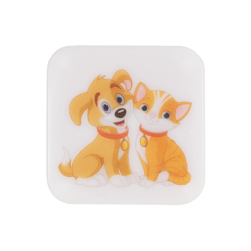 GloboStar® KIDDO 202-0008 Παιδικό Φωτιστικό Νυκτός LED 1W 95lm 120° AC220-240V IP20 Ψυχρό Λευκό 6000K - Μ5.5 x Π5.5 x Υ8cm - 2 Χρόνια Εγγύηση