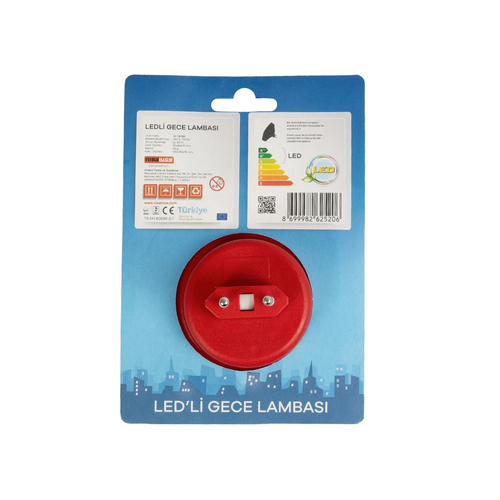 GloboStar® KIDDO 202-0008 Παιδικό Φωτιστικό Νυκτός LED 1W 95lm 120° AC220-240V IP20 Ψυχρό Λευκό 6000K - Μ5.5 x Π5.5 x Υ8cm - 2 Χρόνια Εγγύηση