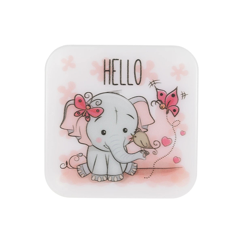 GloboStar® KIDDO 202-0001 Παιδικό Φωτιστικό Νυκτός LED 1W 95lm 120° AC220-240V IP20 Ψυχρό Λευκό 6000K - M5.5 x Π5.5 x Υ8cm - 2 Χρόνια Εγγύηση