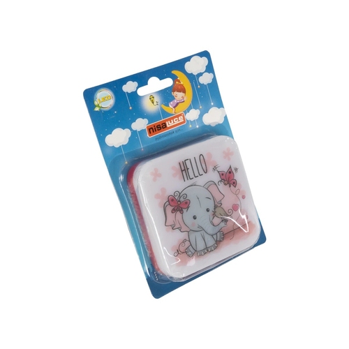 GloboStar® KIDDO 202-0001 Παιδικό Φωτιστικό Νυκτός LED 1W 95lm 120° AC220-240V IP20 Ψυχρό Λευκό 6000K - M5.5 x Π5.5 x Υ8cm - 2 Χρόνια Εγγύηση