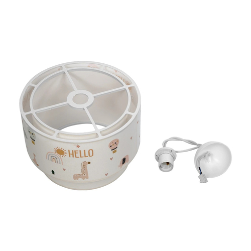 GLOBOSTAR® BALLOON 204-0004 Παιδικό Κρεμαστό Φωτιστικό Οροφής με Ντουί 1 x E27 AC 220-240V IP20 - Πολύχρωμο - Μ30 x Π30 x Υ24cm