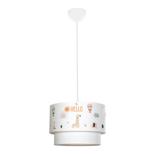 GLOBOSTAR® BALLOON 204-0004 Παιδικό Κρεμαστό Φωτιστικό Οροφής με Ντουί 1 x E27 AC 220-240V IP20 - Πολύχρωμο - Μ30 x Π30 x Υ24cm