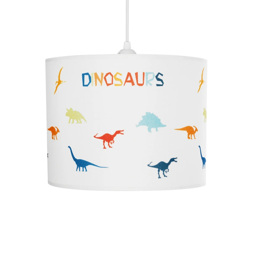 GLOBOSTAR® DINO 204-0014 Παιδικό Κρεμαστό Φωτιστικό Οροφής με Ντουί 1 x E27 AC 220-240V IP20 - Πολύχρωμο - Μ28 x Π28 x Υ24cm