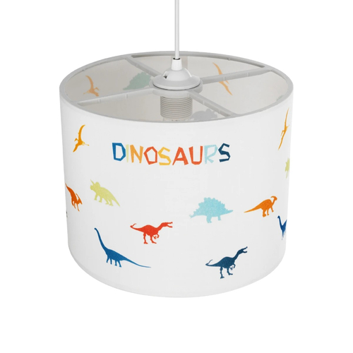 GLOBOSTAR® DINO 204-0014 Παιδικό Κρεμαστό Φωτιστικό Οροφής με Ντουί 1 x E27 AC 220-240V IP20 - Πολύχρωμο - Μ28 x Π28 x Υ24cm