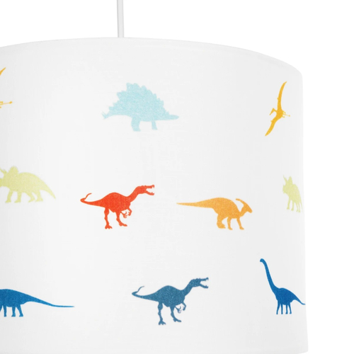 GLOBOSTAR® DINO 204-0014 Παιδικό Κρεμαστό Φωτιστικό Οροφής με Ντουί 1 x E27 AC 220-240V IP20 - Πολύχρωμο - Μ28 x Π28 x Υ24cm