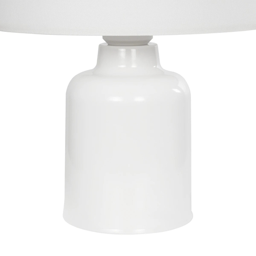 GloboStar® DINO 204-0028 Παιδικό Eπιτραπέζιο Φωτιστικό Πορτατίφ Μονόφωτο 1 x E27 IP20 Πολύχρωμο Ύφασμα με Λευκό Πλαστικό - Μ24 x Π24 x Υ32cm