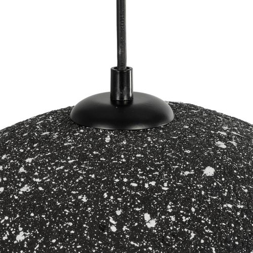 GLOBOSTAR® STONE 204-0194 Μοντέρνο Κρεμαστό Φωτιστικό Οροφής με Ντουί 1 x E27 AC 220-240V IP20 - Μαύρο - Μ35 x Π31 x Υ26cm