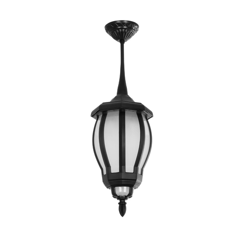 GLOBOSTAR® VERDI 203-0232 Vintage Φωτιστικό Οροφής με Ντουί 1 x E27 AC 220-240V IP44 - Μαύρο - Μ18 x Π18 x Υ33cm