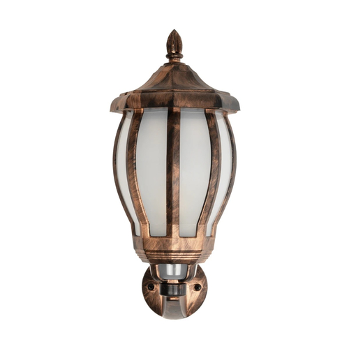 GLOBOSTAR® VERDI 203-0233 Vintage Φωτιστικό Τοίχου - Απλίκα με Ντουί 1 x E27 AC 220-240V IP44 - Χάλκινο - Μ18 x Π25 x Υ40cm