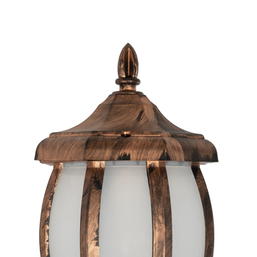 GLOBOSTAR® VERDI 203-0233 Vintage Φωτιστικό Τοίχου - Απλίκα με Ντουί 1 x E27 AC 220-240V IP44 - Χάλκινο - Μ18 x Π25 x Υ40cm