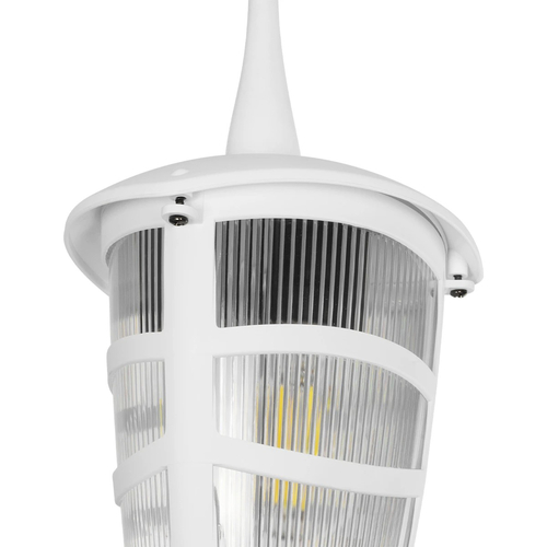 GLOBOSTAR® ZARDIN 203-0237 Vintage Φωτιστικό Οροφής με Ντουί 1 x E27 AC 220-240V IP44 - Λευκό - Μ17 x Π17 x Υ22cm