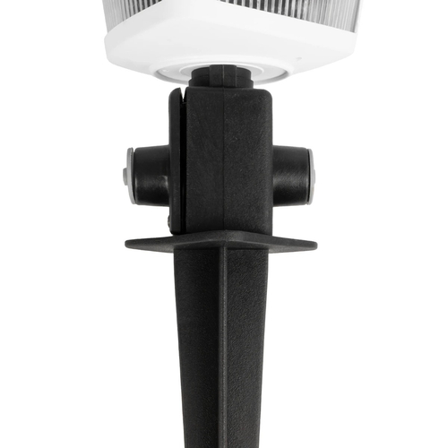 GloboStar® ZARDIN 203-0241 Vintage Καρφωτό Φωτιστικό Φαναράκι Μονόφωτο 1 x E27 IP44 Λευκό & Διάφανο Πλαστικό - Μ17 x Π17 x Υ49cm