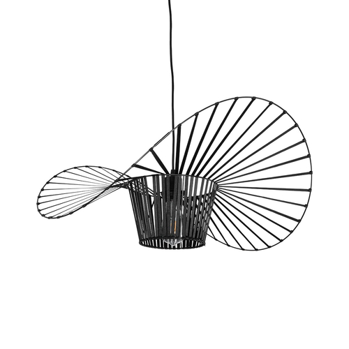 GLOBOSTAR® LUMINOVA 61464 Μοντέρνο Κρεμαστό Φωτιστικό Οροφής με Ντουί 1 x E27 AC 220-240V IP20 - Μαύρο - Μ60 x Π60 x Υ25cm