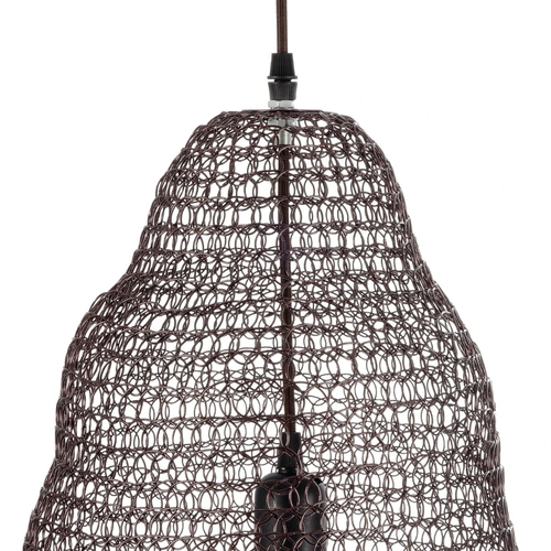 GLOBOSTAR® KENTUCKY 01890 Vintage Κρεμαστό Φωτιστικό Οροφής με Ντουί 1 x E27 AC 220-240V IP20 - Καφέ - Μ50 x Π50 x Υ48cm