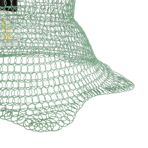 GLOBOSTAR® KENTUCKY 01891 Vintage Κρεμαστό Φωτιστικό Οροφής με Ντουί 1 x E27 AC 220-240V IP20 - Τιρκουάζ - Μ50 x Π50 x Υ48cm