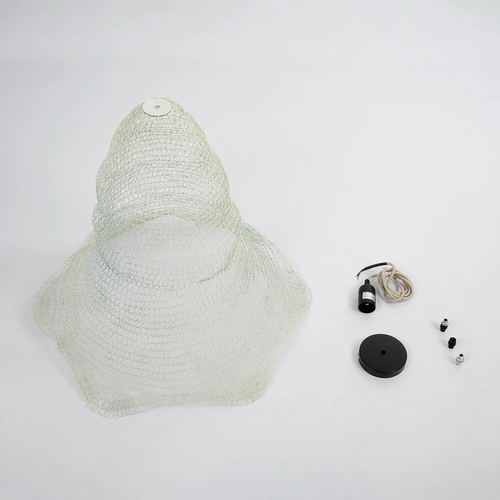 GLOBOSTAR® KENTUCKY 01892 Vintage Κρεμαστό Φωτιστικό Οροφής με Ντουί 1 x E27 AC 220-240V IP20 - Λευκό - Μ60 x Π60 x Υ52cm