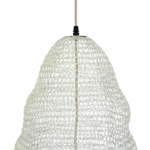 GLOBOSTAR® KENTUCKY 01892 Vintage Κρεμαστό Φωτιστικό Οροφής με Ντουί 1 x E27 AC 220-240V IP20 - Λευκό - Μ60 x Π60 x Υ52cm