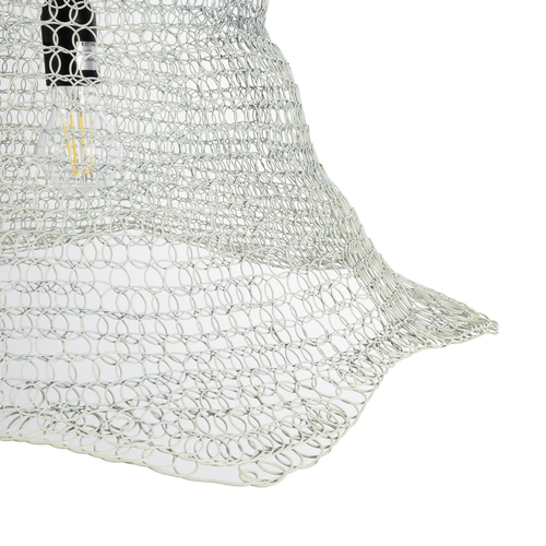 GLOBOSTAR® KENTUCKY 01892 Vintage Κρεμαστό Φωτιστικό Οροφής με Ντουί 1 x E27 AC 220-240V IP20 - Λευκό - Μ60 x Π60 x Υ52cm