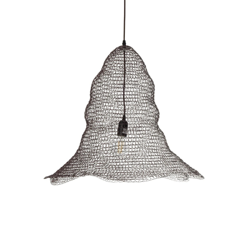 GLOBOSTAR® KENTUCKY 01893 Vintage Κρεμαστό Φωτιστικό Οροφής με Ντουί 1 x E27 AC 220-240V IP20 - Καφέ - Μ60 x Π60 x Υ52cm