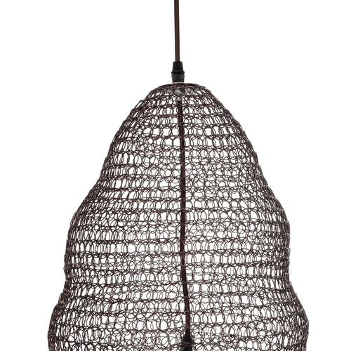 GLOBOSTAR® KENTUCKY 01893 Vintage Κρεμαστό Φωτιστικό Οροφής με Ντουί 1 x E27 AC 220-240V IP20 - Καφέ - Μ60 x Π60 x Υ52cm