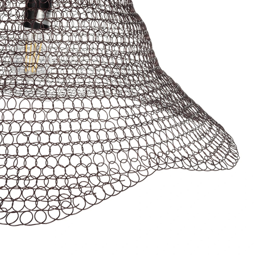 GLOBOSTAR® KENTUCKY 01893 Vintage Κρεμαστό Φωτιστικό Οροφής με Ντουί 1 x E27 AC 220-240V IP20 - Καφέ - Μ60 x Π60 x Υ52cm