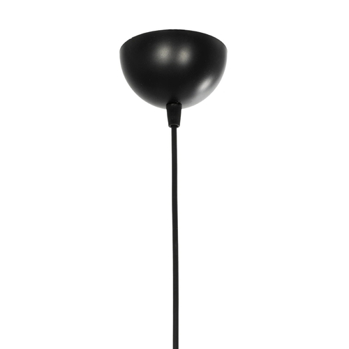 GLOBOSTAR® ZENITH 201-0093 Vintage Κρεμαστό Φωτιστικό Οροφής με Ντουί 1 x E27 AC 220-240V IP20 - Μαύρο & Μελί - Μ18 x Π15 x Υ38cm