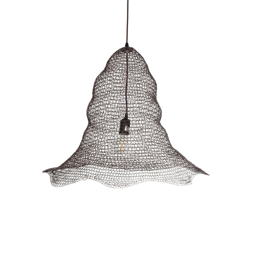 GLOBOSTAR® KENTUCKY 01893 Vintage Κρεμαστό Φωτιστικό Οροφής με Ντουί 1 x E27 AC 220-240V IP20 - Καφέ - Μ60 x Π60 x Υ52cm