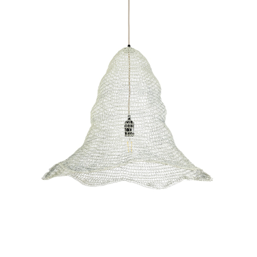 GLOBOSTAR® KENTUCKY 01892 Vintage Κρεμαστό Φωτιστικό Οροφής με Ντουί 1 x E27 AC 220-240V IP20 - Λευκό - Μ60 x Π60 x Υ52cm