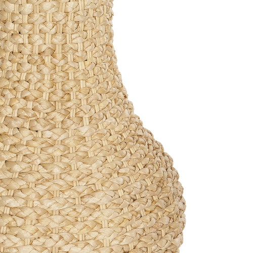 GloboStar® Artificial Garden SANDIAGO 21234 Διακοσμητικό Πλεκτό Καλάθι - Κασπώ Γλάστρα - Flower Pot Μπεζ Π25 x M25 x x Υ40cm