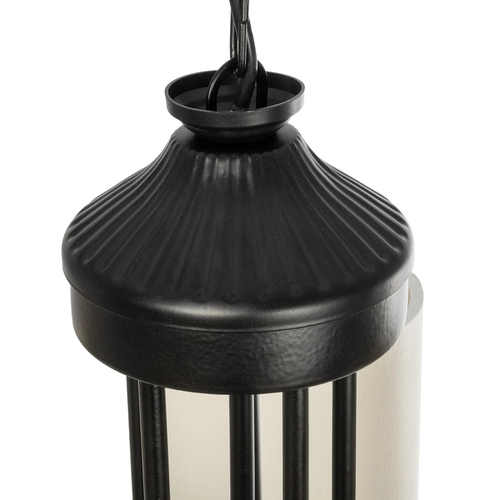 GLOBOSTAR® TRITON 203-0253 Vintage Κρεμαστό Φωτιστικό Οροφής με Ντουί 5 x E27 AC 220-240V IP20 - Μαύρο & Μπεζ - Μ50 x Π50 x Υ48cm
