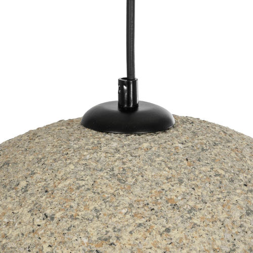 GLOBOSTAR® STONE 204-0123 Μοντέρνο Κρεμαστό Φωτιστικό Οροφής με Ντουί 1 x E27 AC 220-240V IP20 - Μπεζ - Μ35 x Π31 x Υ26cm