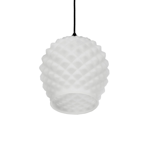 GLOBOSTAR® KEGEL 206-0005 Μοντέρνο Κρεμαστό Φωτιστικό Οροφής με Ντουί 1 x E27 AC 220-240V IP20 - Λευκό - Μ19 x Π19 x Υ19cm