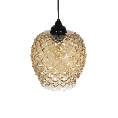 GLOBOSTAR® KEGEL 206-0007 Μοντέρνο Κρεμαστό Φωτιστικό Οροφής με Ντουί 1 x E27 AC 220-240V IP20 - Μελί - Μ19 x Π19 x Υ19cm