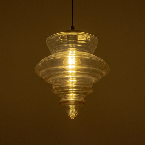 GLOBOSTAR® CORTE 206-0029 Μοντέρνο Κρεμαστό Φωτιστικό Οροφής με Ντουί 1 x E27 AC 220-240V IP20 - Mελί - Μ25 x Π25 x Υ30cm