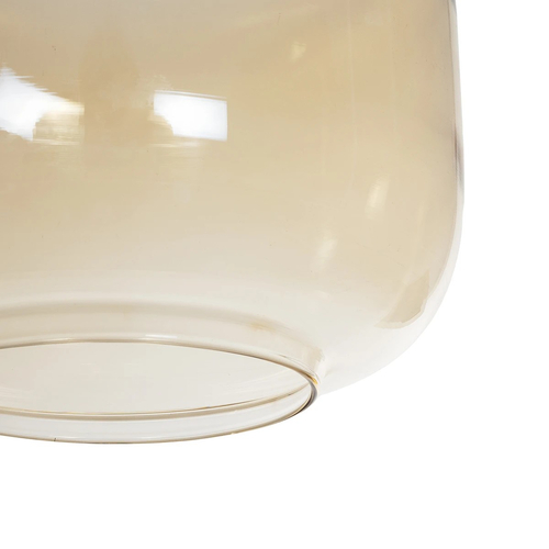 GLOBOSTAR® PIAGE 206-0037 Μοντέρνο Κρεμαστό Φωτιστικό Οροφής με Ντουί 1 x E27 AC 220-240V IP20 - Mελί - Μ17 x Π17 x Υ25cm