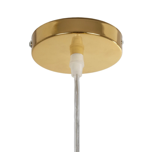 GLOBOSTAR® CRISTIN 999-0039 Μοντέρνο Κρεμαστό Φωτιστικό Οροφής με Ντουί 1 x E27 AC 220-240V IP20 - Χρυσό - Μ18 x Π18 x Υ13cm