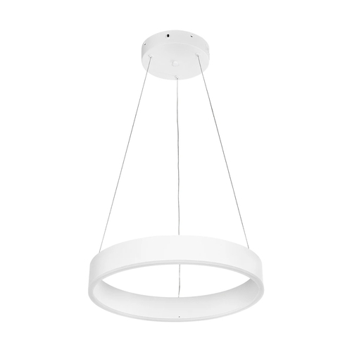 GLOBOSTAR® VENOM 61174 Μοντέρνο Κρεμαστό Φωτιστικό Οροφής LED 30W 3513lm 120° AC 220-240V IP20 Ρυθμιζόμενο Λευκό CCT με Χειριστήριο από 2700K έως 6000K Dimmable - Lumileds SMD Chip - Λευκό Ματ - Μ40 x Π40 x Υ6.5cm - 3 Χρόνια Εγγύηση