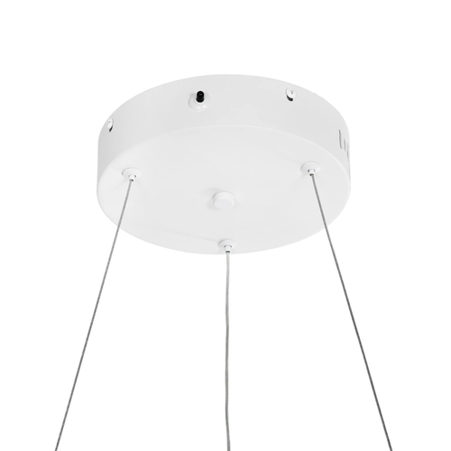 GLOBOSTAR® VENOM 61174 Μοντέρνο Κρεμαστό Φωτιστικό Οροφής LED 30W 3513lm 120° AC 220-240V IP20 Ρυθμιζόμενο Λευκό CCT με Χειριστήριο από 2700K έως 6000K Dimmable - Lumileds SMD Chip - Λευκό Ματ - Μ40 x Π40 x Υ6.5cm - 3 Χρόνια Εγγύηση