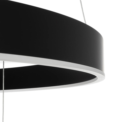 kelvo® VENOM 61188-DECO Μοντέρνο Κρεμαστό Φωτιστικό Οροφής LED 120W 14158lm 120° AC 220-240V IP20 Ρυθμιζόμενο Λευκό CCT με Χειριστήριο από 2700K έως 6000K Dimmable - Lumileds SMD Chip - Μαύρο Ματ - Μ80 x Π80 x Υ60cm - 3 Χρόνια Εγγύηση