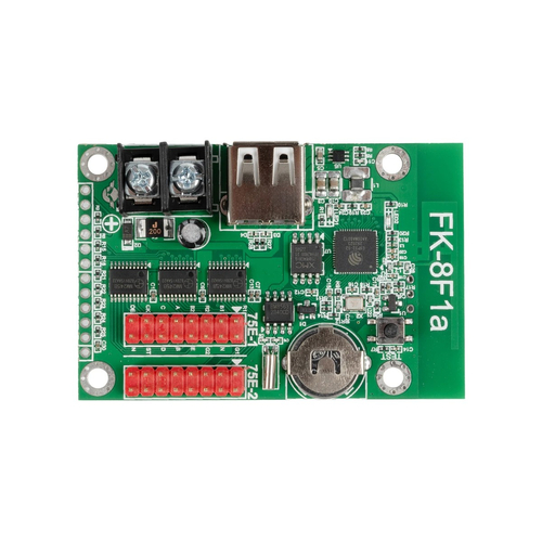 GLOBOSTAR® CARD-FK-8F1a 90094 Κάρτα Εικόνας για Πολύχρωμες RGB LED Κυλιόμενες Ψηφιακές Επιγραφές/Οθόνες DC 5V IP20 - 1536x16/768x32 Pixels - Μ6.7 x Π4.5 x Υ1.5cm - 2 Χρόνια Εγγύηση
