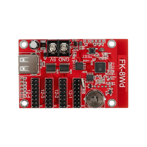 GLOBOSTAR® CARD-FK-8Wd 90095 Κάρτα Εικόνας για Μονόχρωμες Κυλιόμενες Ψηφιακές Επιγραφές/Οθόνες DC 5V IP20 - 3072x16/1536x32/1024x48/768x64 Pixels - Μ7.7 x Π4.8 x Υ1.6cm - 2 Χρόνια Εγγύηση