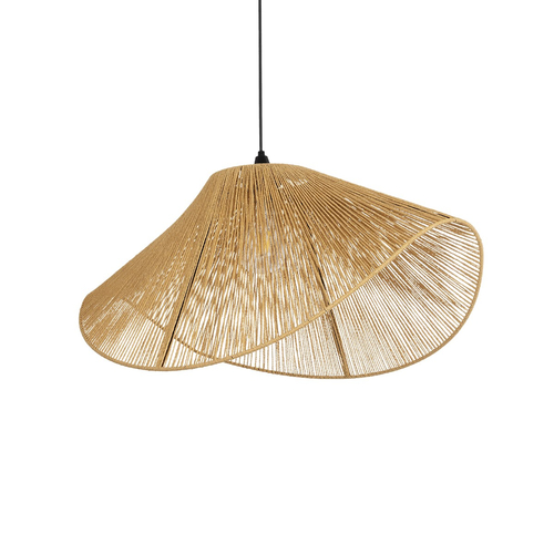 GLOBOSTAR® ECLAIR 205-0031 Boho Κρεμαστό Φωτιστικό Οροφής με Ντουί 1 x E27 AC 220-240V IP20 - Μπεζ - M70 x Π40 x Υ32cm