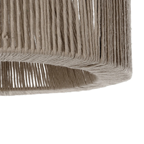 GLOBOSTAR® ZYLINDER 205-0022 Boho Κρεμαστό Φωτιστικό Οροφής με Ντουί 1 x E27 AC 220-240V IP20 - Μπεζ - M50 x Π50 x Υ32cm