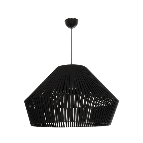 GLOBOSTAR® NUI 205-0062 Boho Κρεμαστό Φωτιστικό Οροφής με Ντουί 1 x E27 AC 220-240V IP20 - Μαύρο - M60 x Π60 x Υ41cm