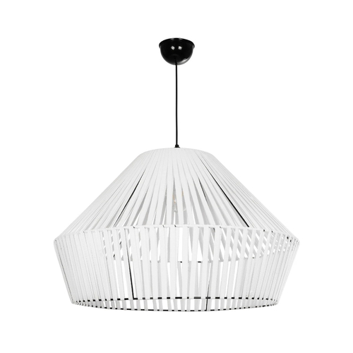 GLOBOSTAR® NUI 205-0064 Boho Κρεμαστό Φωτιστικό Οροφής με Ντουί 1 x E27 AC 220-240V IP20 - Λευκό - M60 x Π60 x Υ41cm